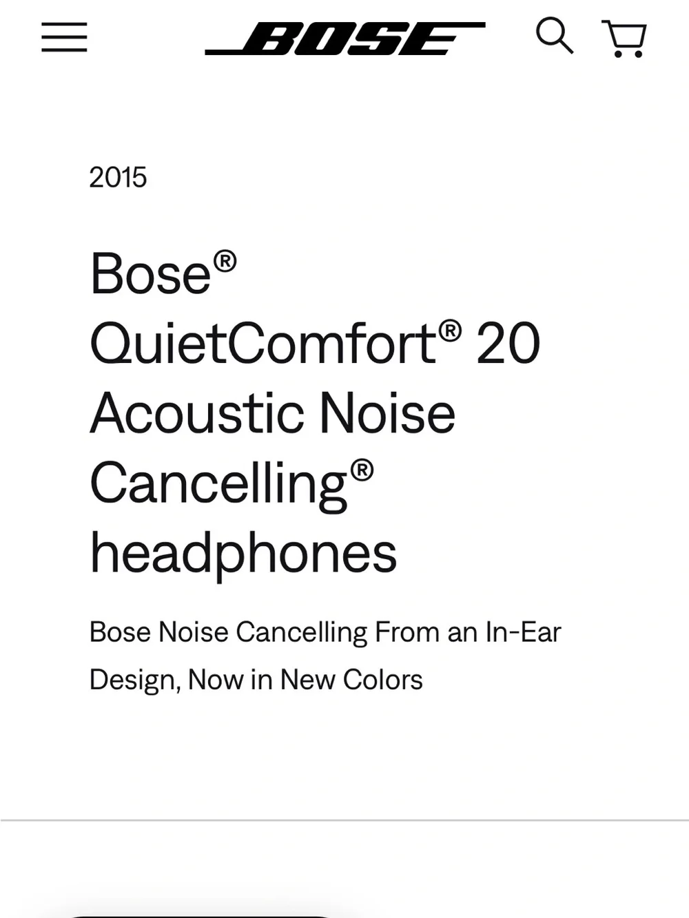 Bose Black and Blue Wired In-Ear Headphones with Carry Case
